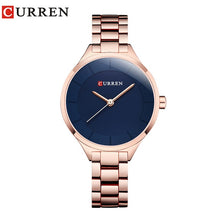 Load image into Gallery viewer, CURREN Rose Gold Watch Women Watches Stainless Steel Ladies Women&#39;s Watch Women 2018 Luxury Gold Color Fashion Relogio Feminino