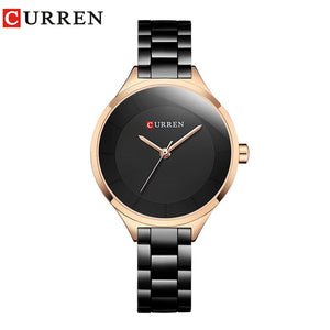 CURREN Rose Gold Watch Women Watches Stainless Steel Ladies Women's Watch Women 2018 Luxury Gold Color Fashion Relogio Feminino