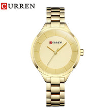 Load image into Gallery viewer, CURREN Rose Gold Watch Women Watches Stainless Steel Ladies Women&#39;s Watch Women 2018 Luxury Gold Color Fashion Relogio Feminino