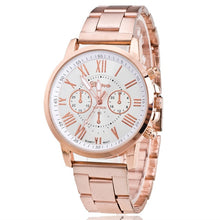 Load image into Gallery viewer, 2019 New Famous Brand Geneva Rosy Gold Casual Quartz Watch Women Full Stainless Steel Dress Watches Relogio Feminino Hot Clock