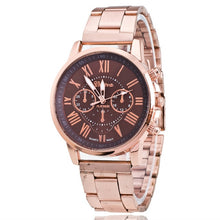 Load image into Gallery viewer, 2019 New Famous Brand Geneva Rosy Gold Casual Quartz Watch Women Full Stainless Steel Dress Watches Relogio Feminino Hot Clock