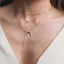 Load image into Gallery viewer, 2019 Fashion Sequins Multi Layer long Necklaces Pendant Bohemian Pendant Necklace for Women Bijoux Jewelry Accessories