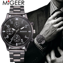 Load image into Gallery viewer, Watch Men Fashion 2019 Crystal Stainless Steel Analog Quartz Wrist Watch Bracelet Relogios Masculino erkek kol saati zegarek S7