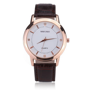 Leather Lover's Watches Simple Elegant 12 Roman Numerals Black Waterproof Couple Watch Gifts for Men Women Clock Pareja Pair