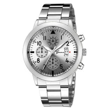 Load image into Gallery viewer, 2019 Geneva Fashion Simple Men Watch Stainless Steel Strap Business High Quality Mens Clock Quartz Wrist Watches reloj hombre